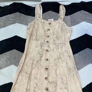 Long dress with an interesting design!